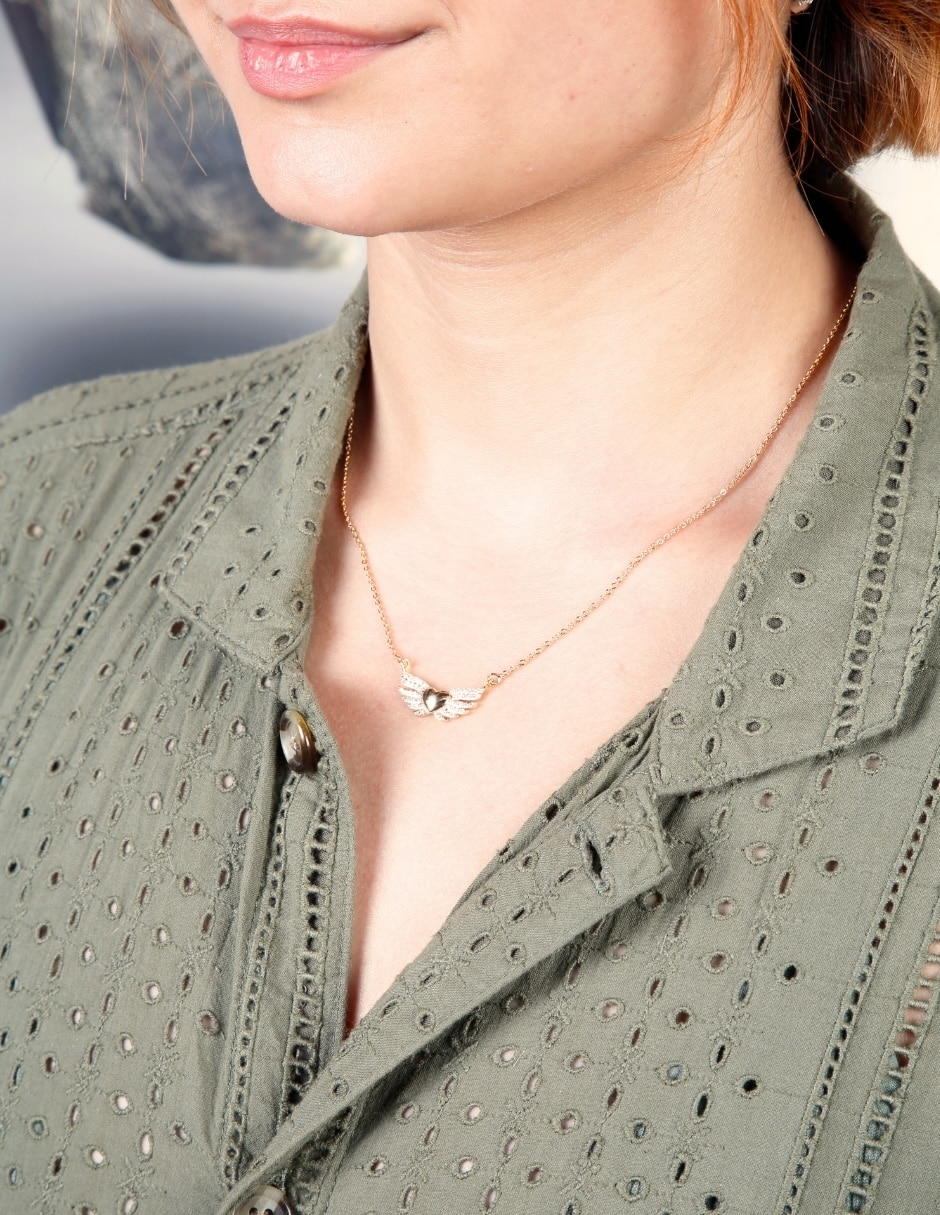 Collar de alas yoiko glow golden