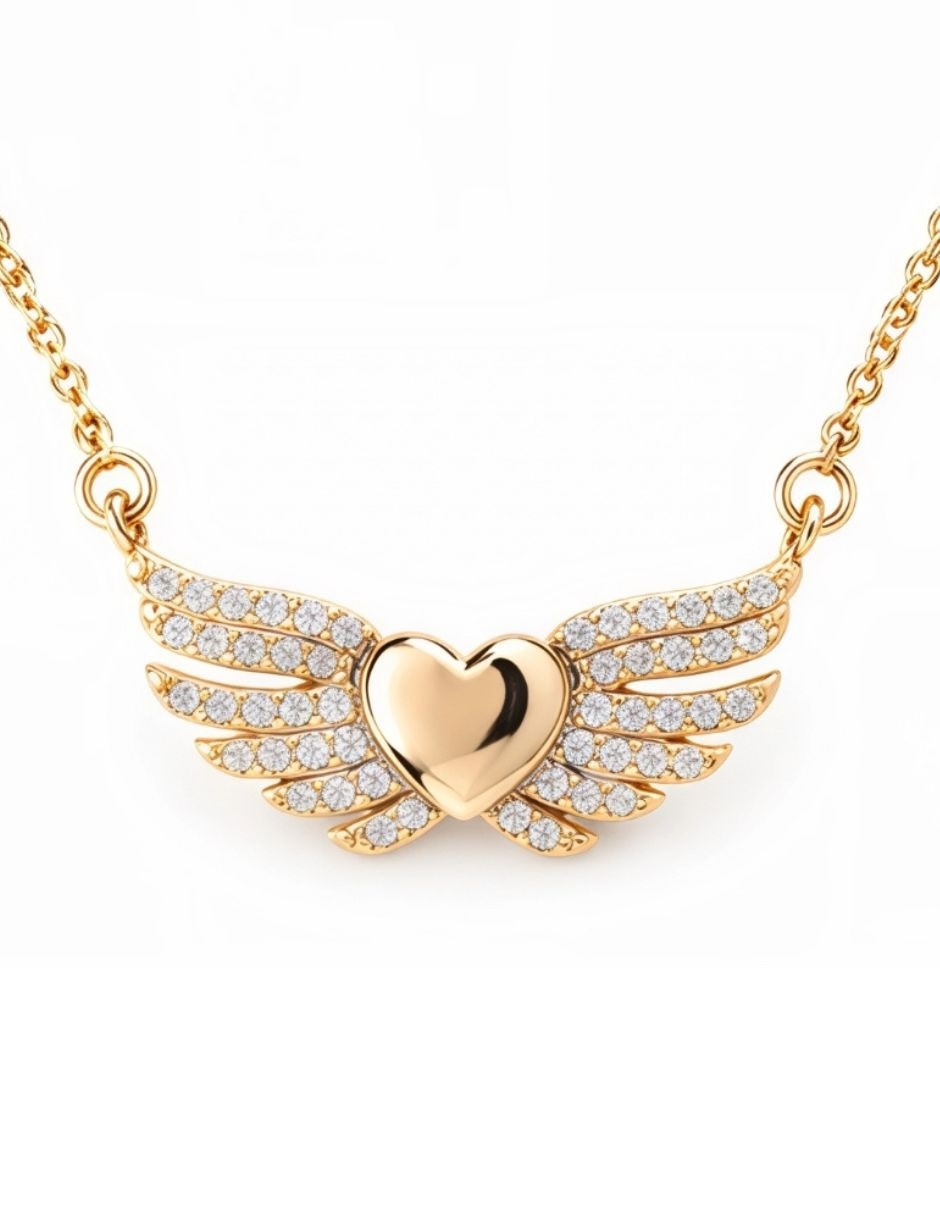 Collar de alas glow golden