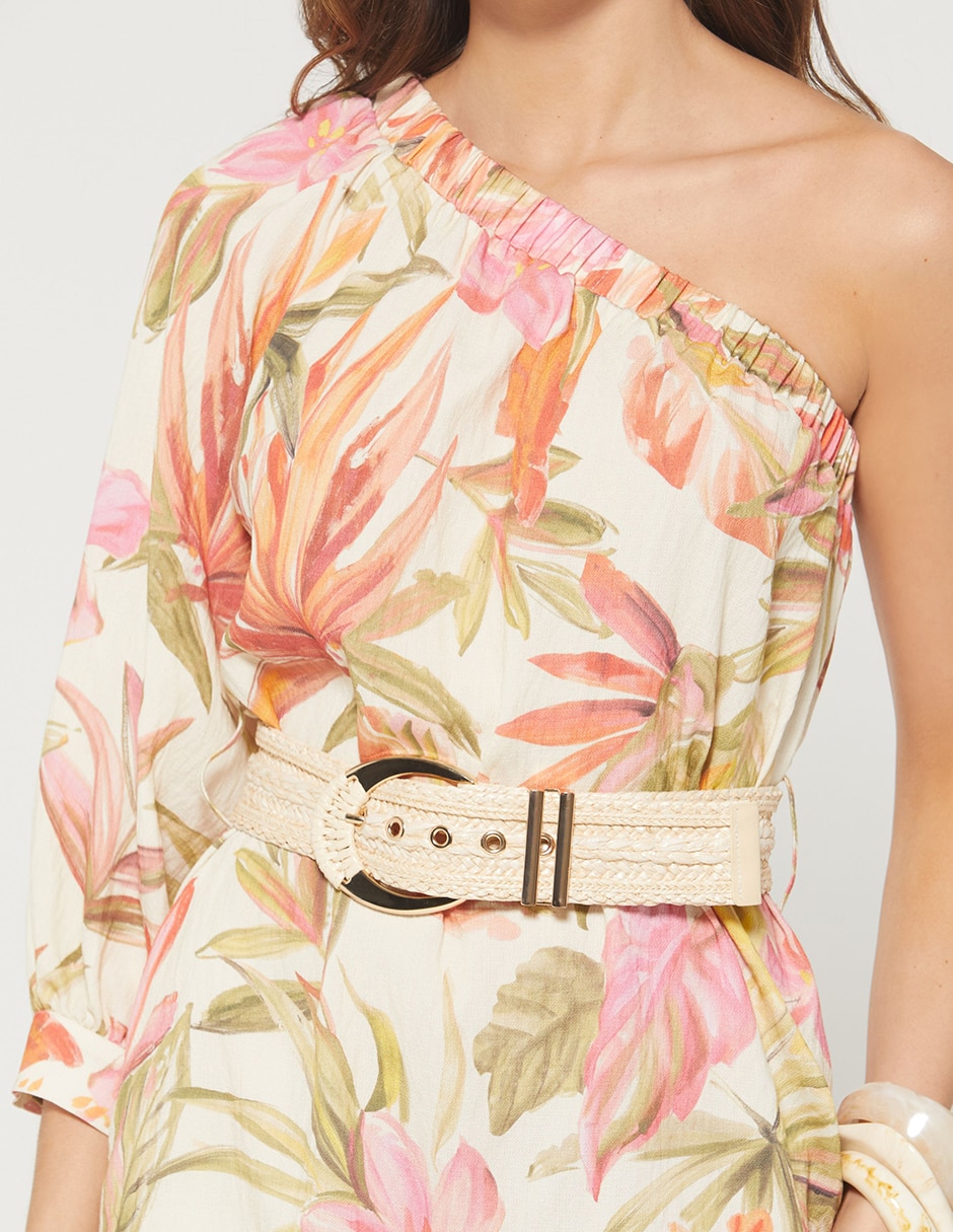 Vestido corto casual studio f tropical resort para mujer