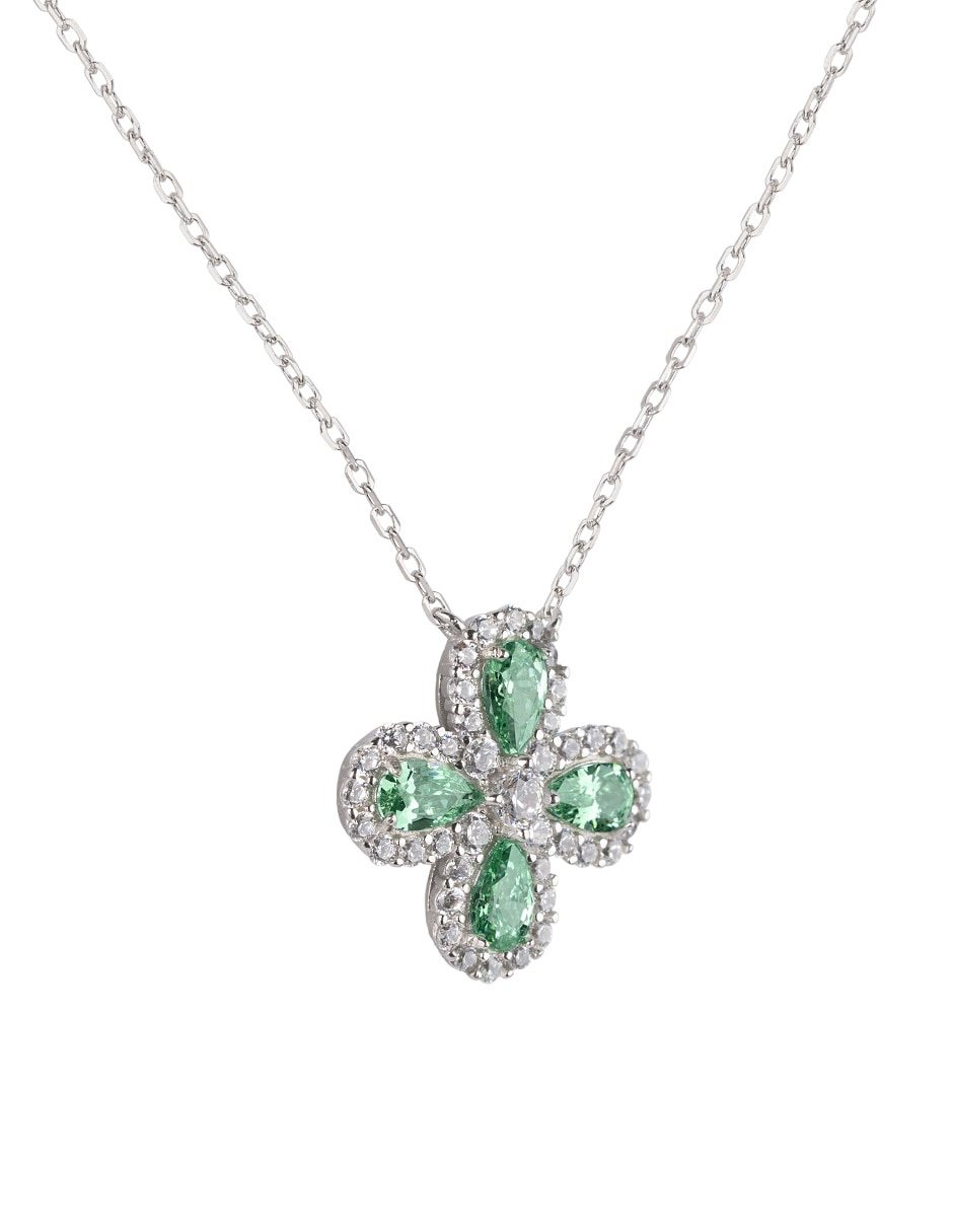 Collar con dije de flor Luckyly Aina de plata P 925