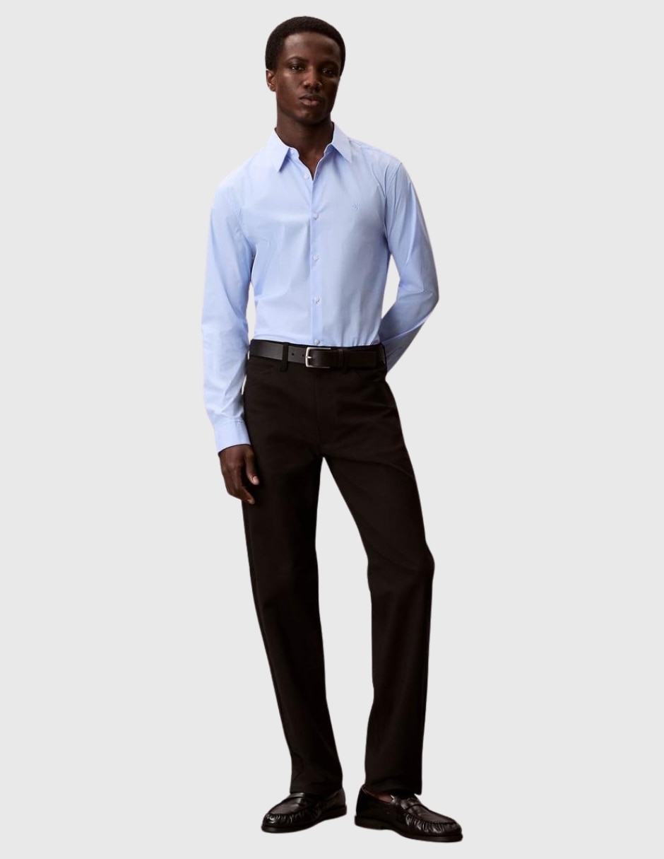 Camisa casual de algodón manga larga para hombre 2