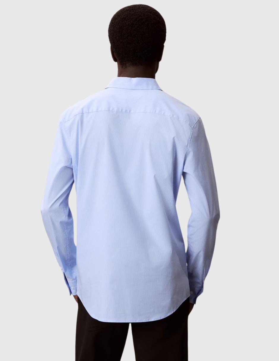 Camisa casual de algodón manga larga para hombre 4