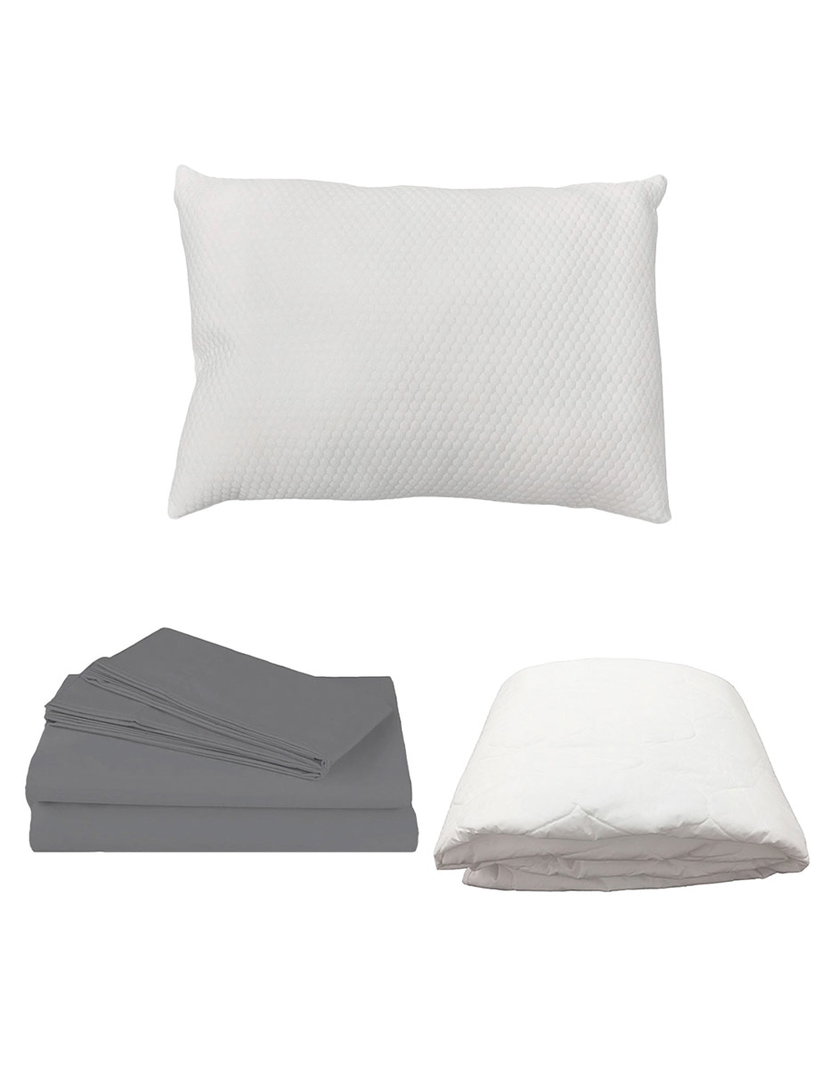 Protector de colchón spring air ultra basic frosty acolchado impermeable