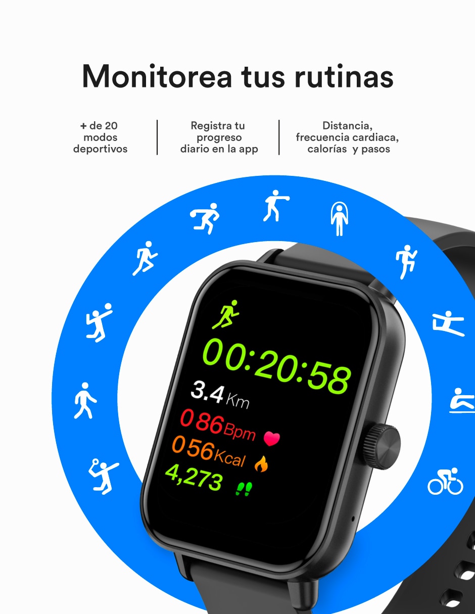 Kit Smartwatch swiss code Migo + Sora unisex
