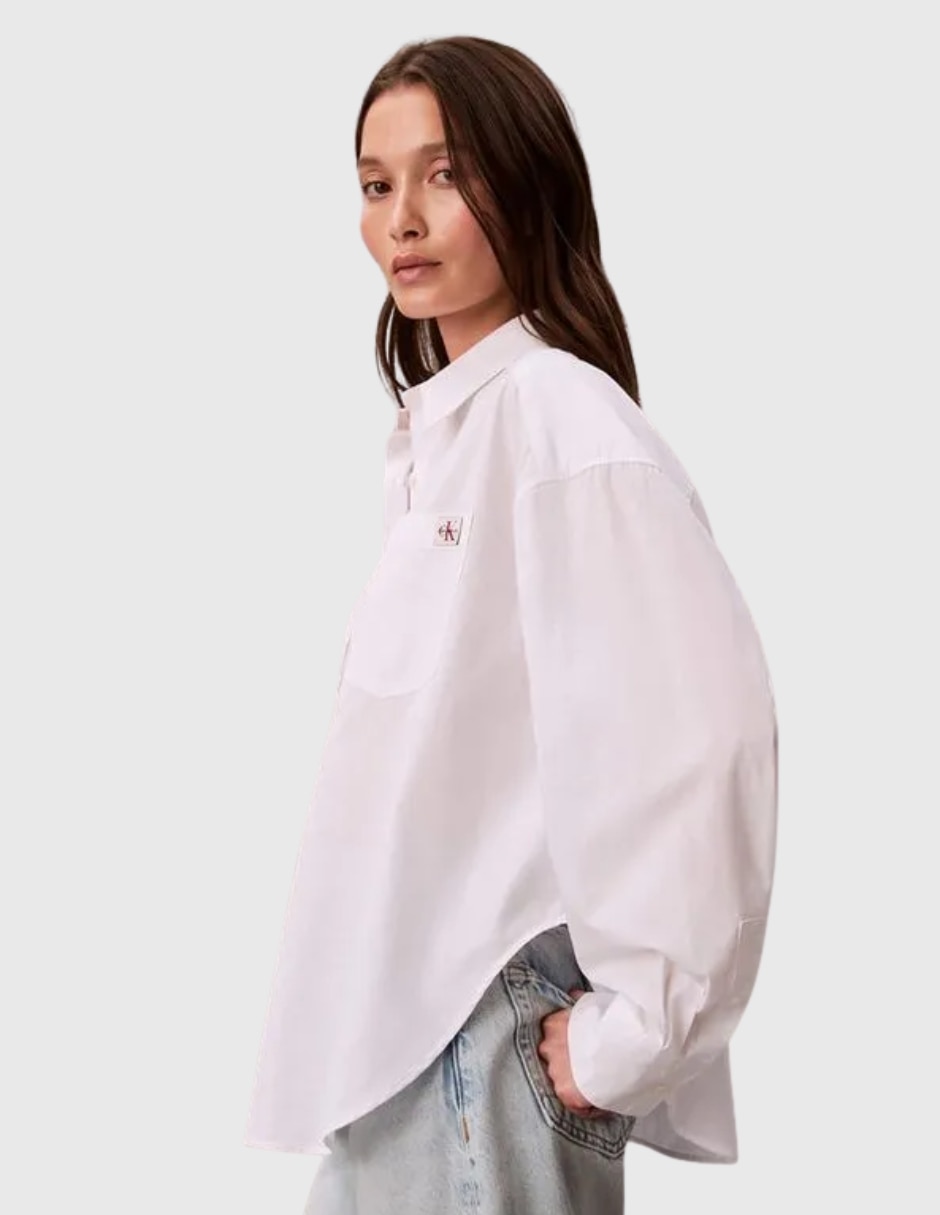 Camisa de algodón manga larga para mujer 3