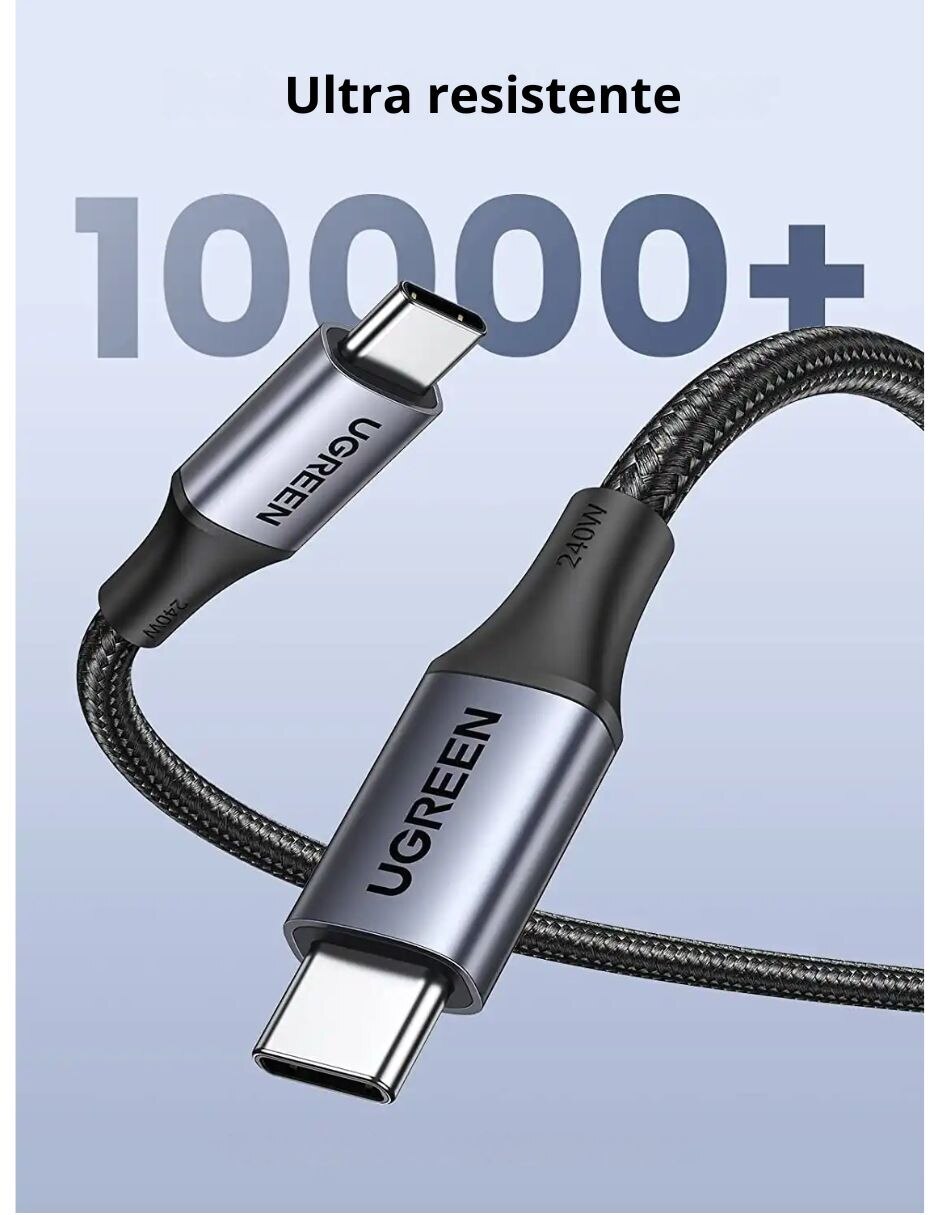 Cable usb c ugreen a tipo usb c de 2 m