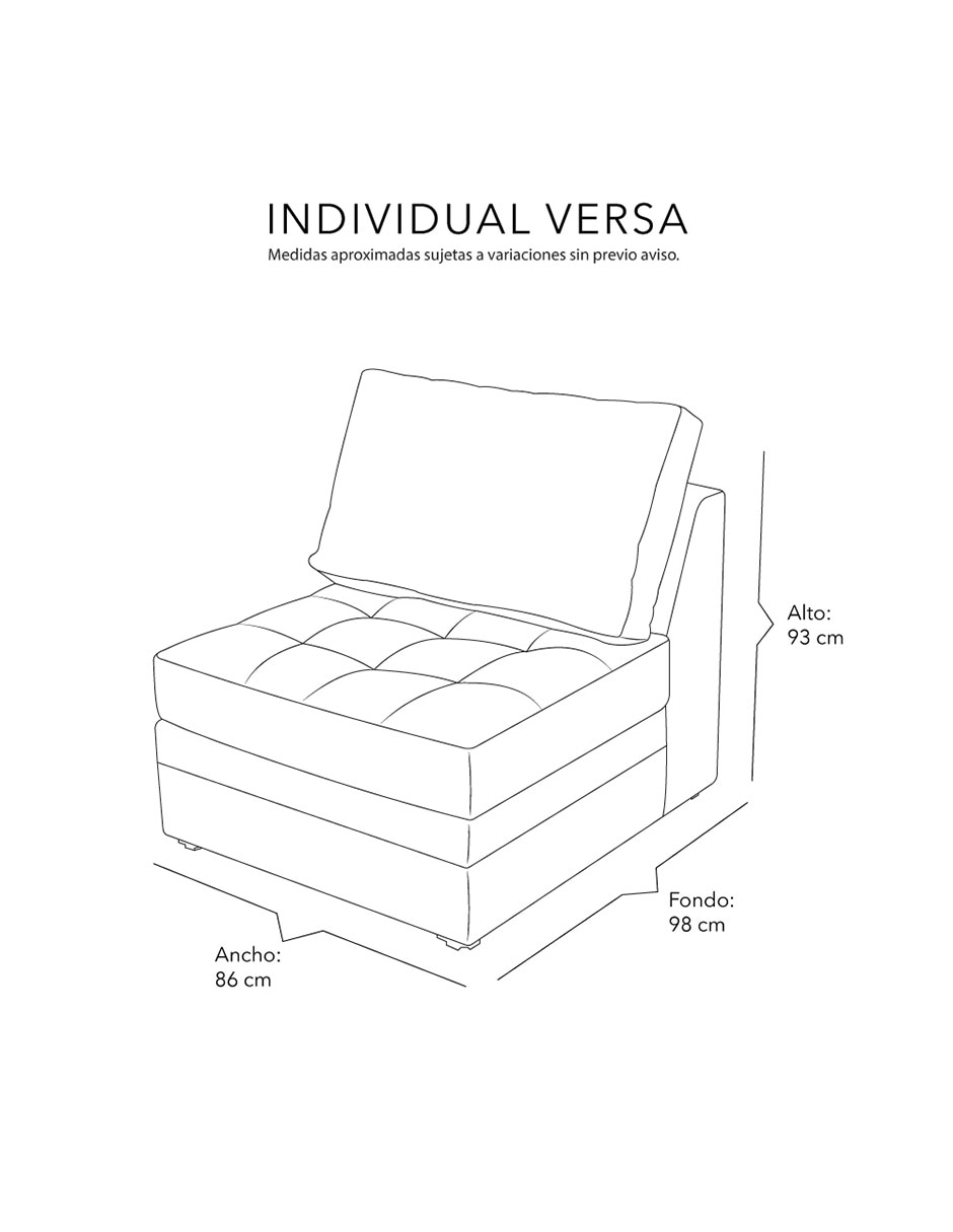 Sillón versa de tela 5