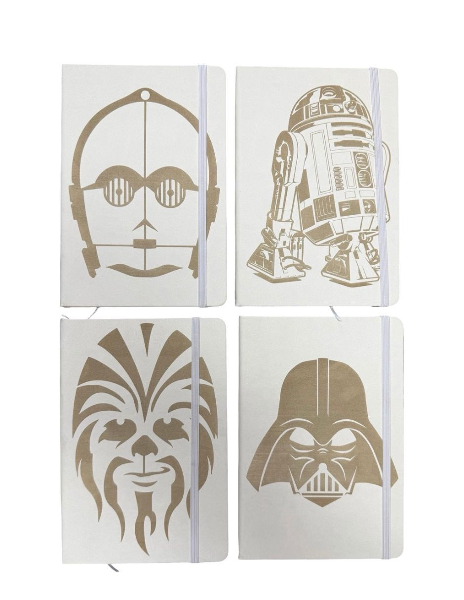 Libreta star wars a rayas