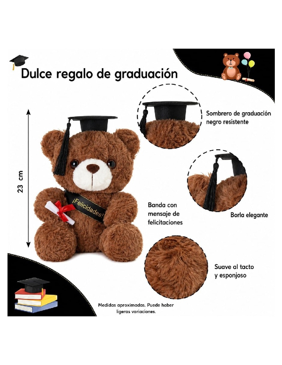 Peluche de oso genérica peluches de graduación de