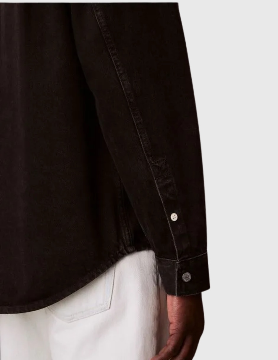 Camisa casual de algodón manga larga para hombre 5