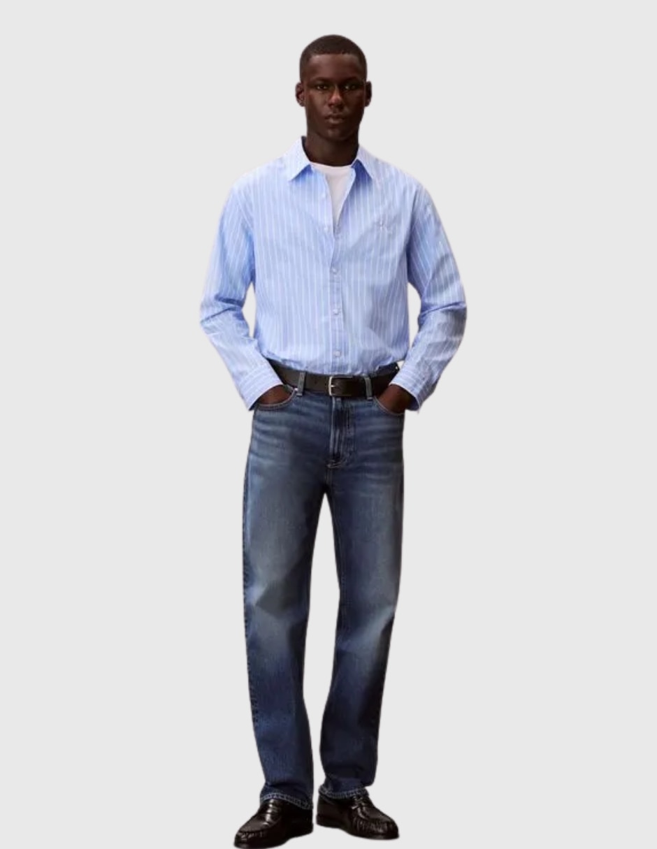 Camisa casual de algodón manga larga para hombre 2