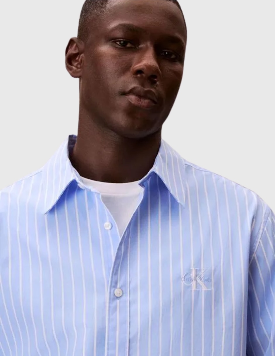 Camisa casual de algodón manga larga para hombre 5