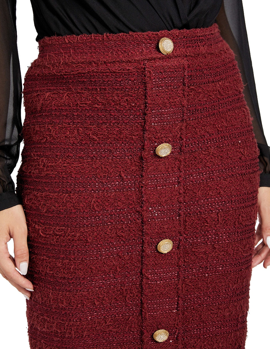 Falda mini guess a la cintura alta