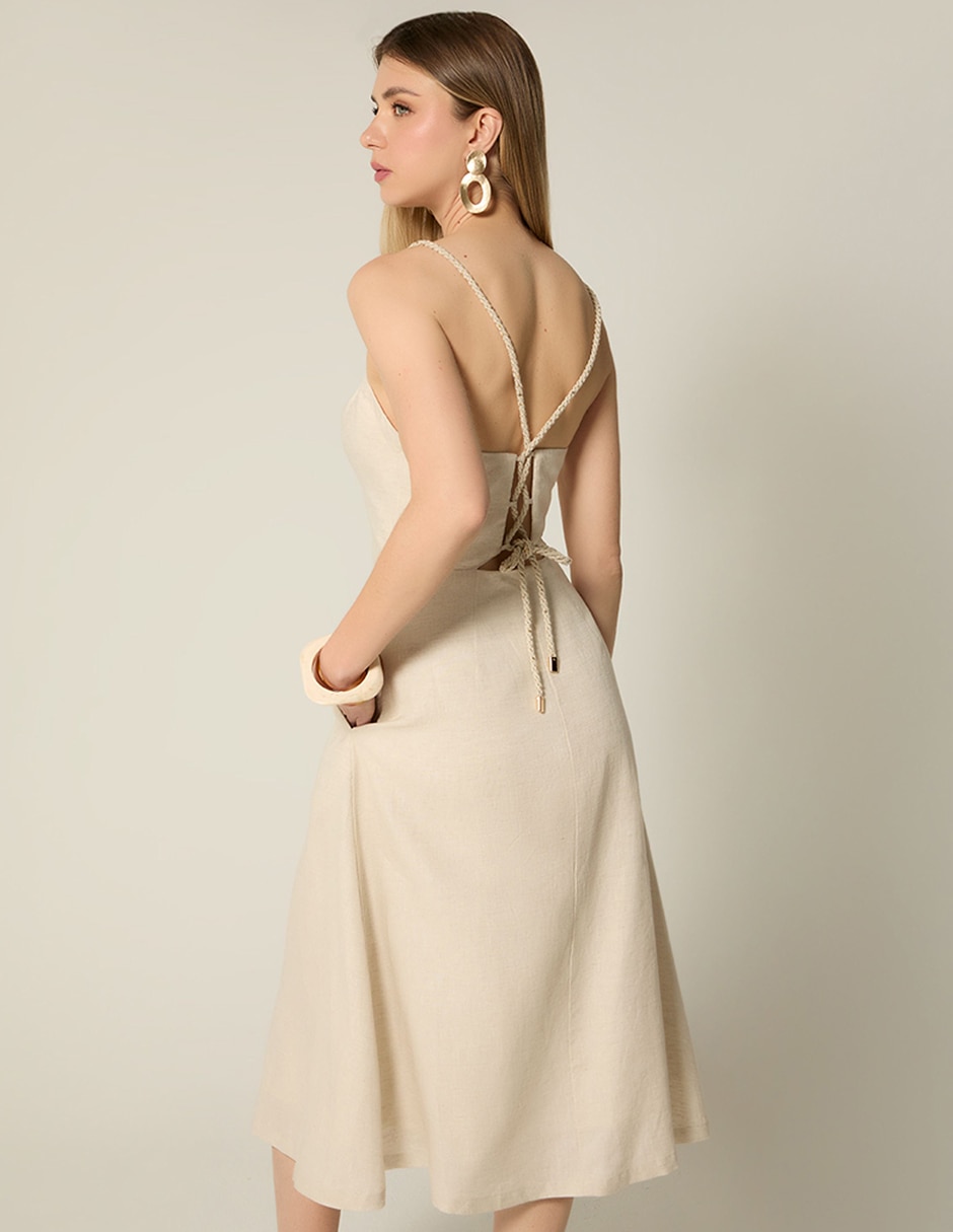 Vestido midi casual studio f para mujer