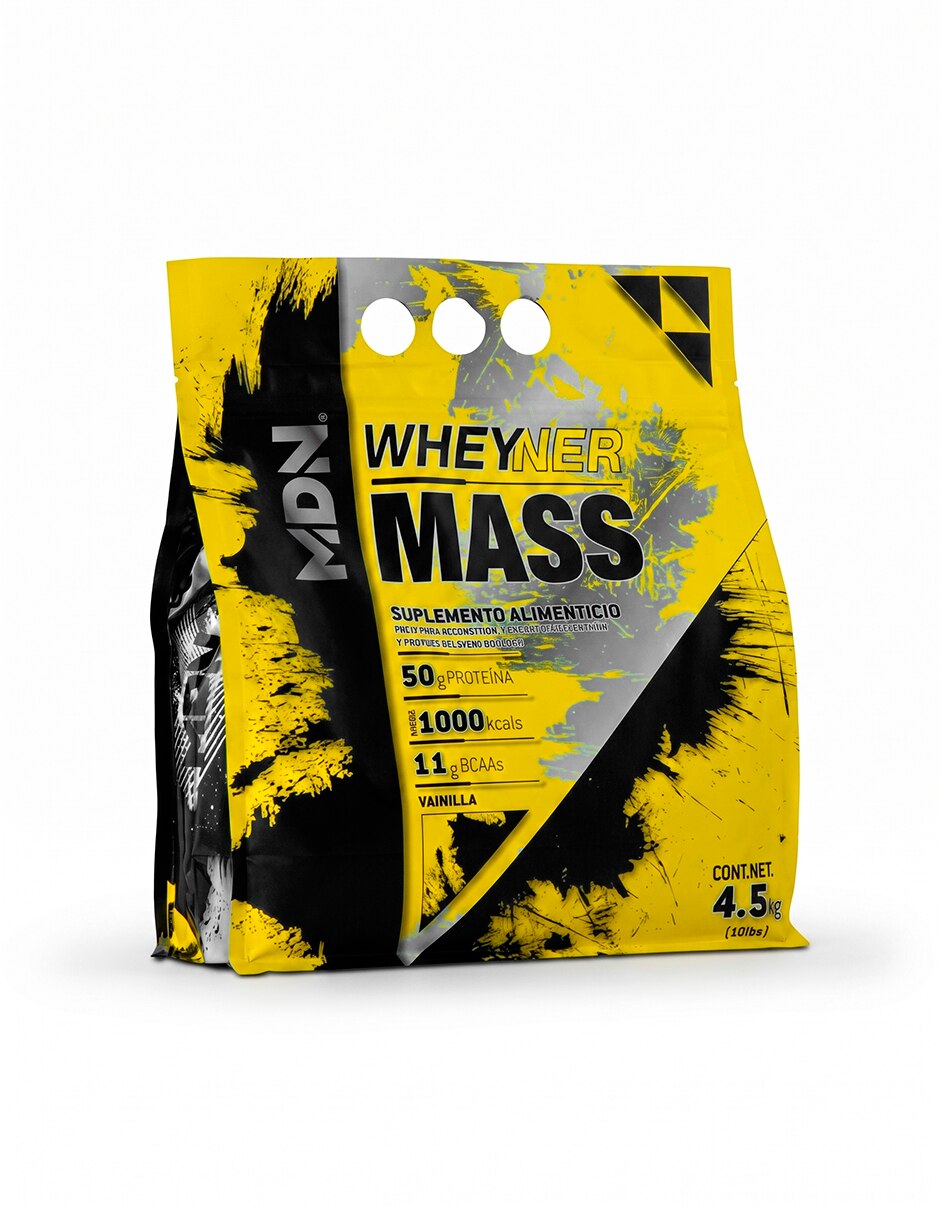 Proteína ganador de peso wheyner mass mdn sports mdn con aminoácidos sabor vainilla de