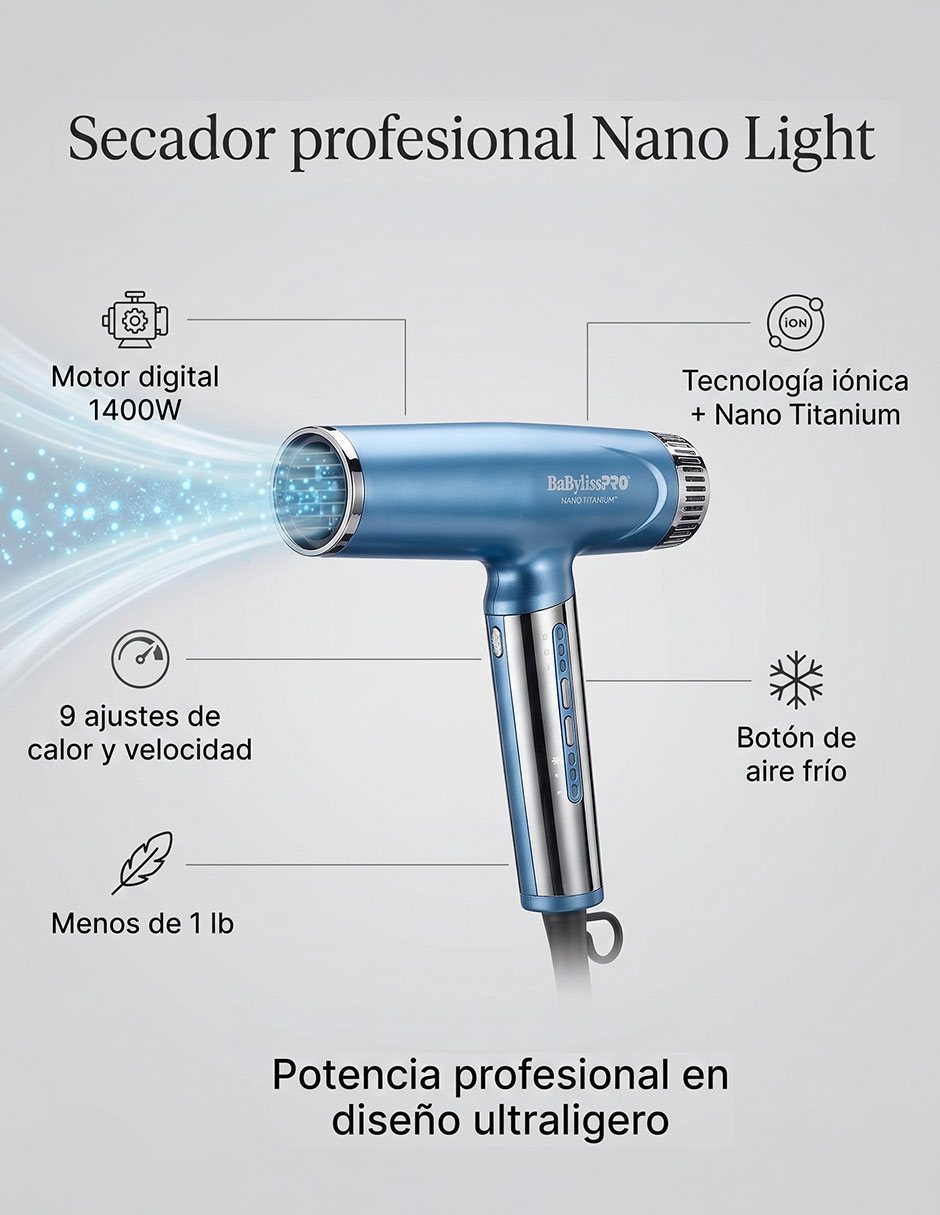 Secadora de cabello nanotitanium bntpp79 4