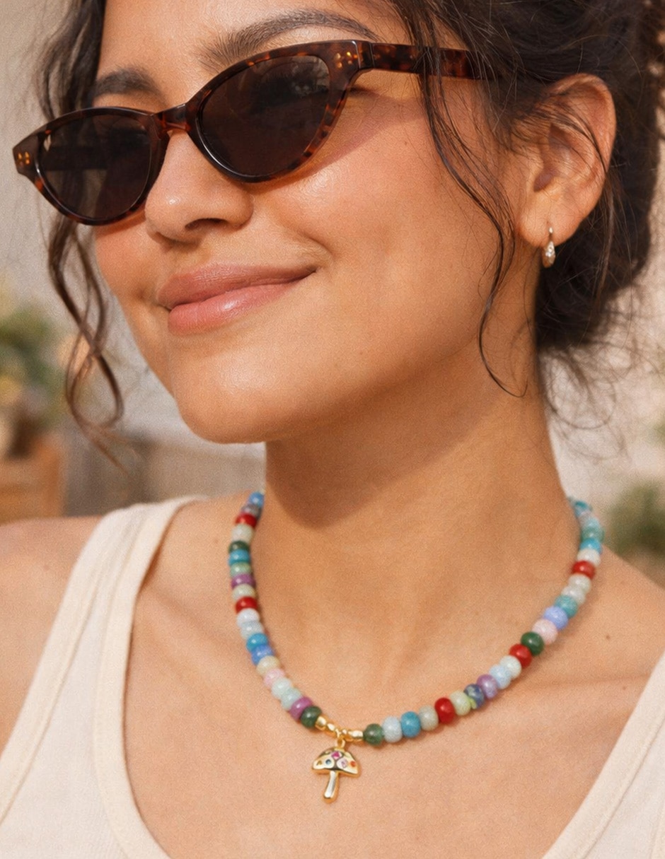 Collar de hongo yoiko amanite