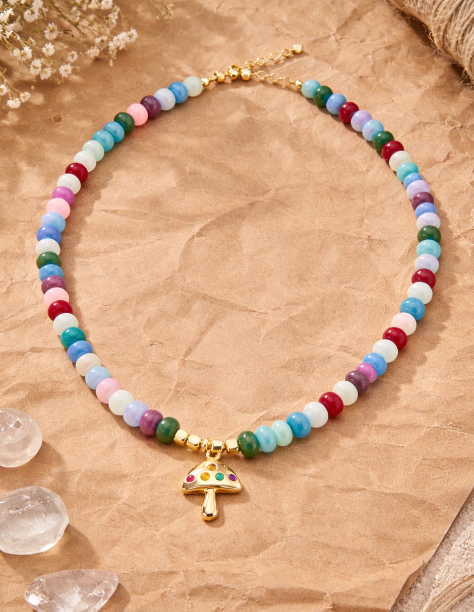 Collar de hongo yoiko amanite