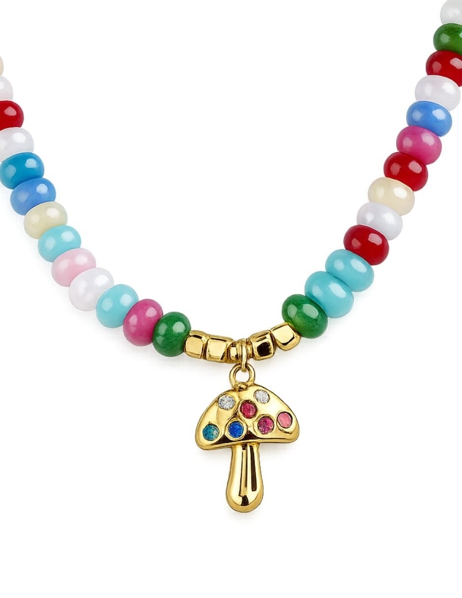 Collar de hongo amanite