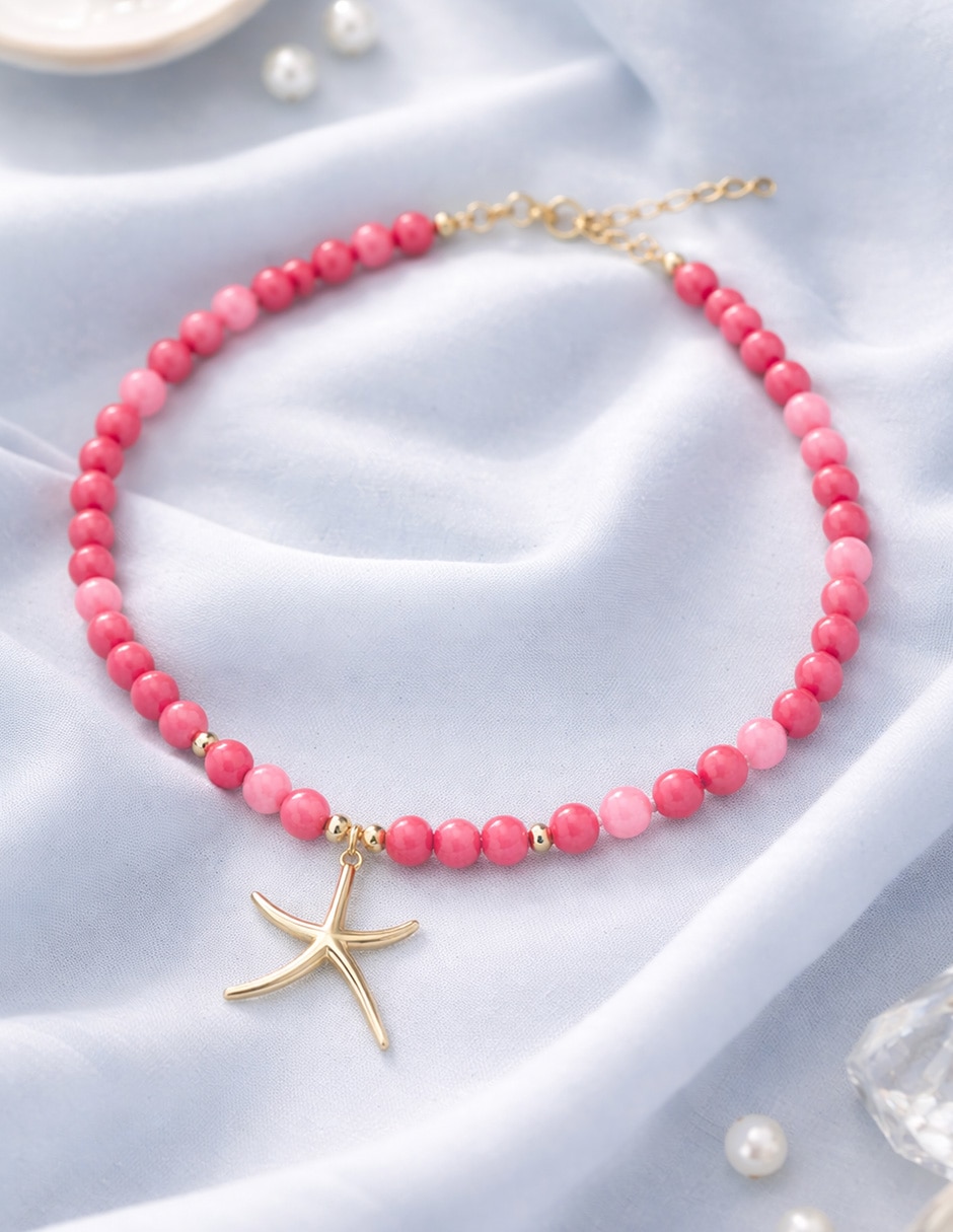 Collar de estrella de mar yoiko caroline 18 k