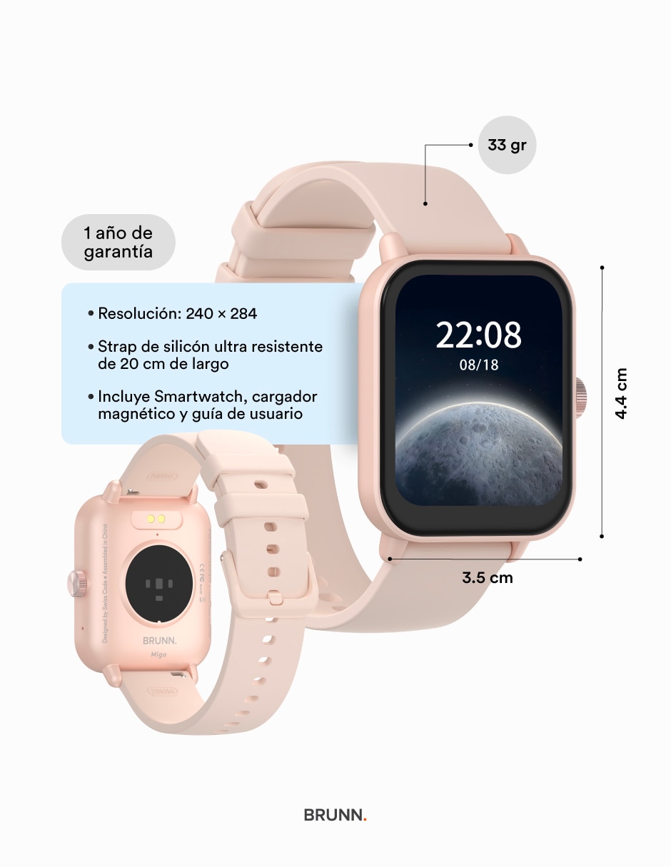 Kit Smartwatch swiss code Migo + Sora unisex