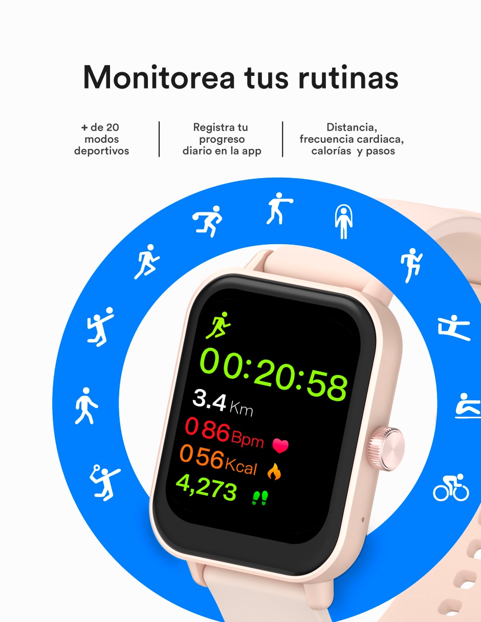 Kit Smartwatch swiss code Migo + Sora unisex
