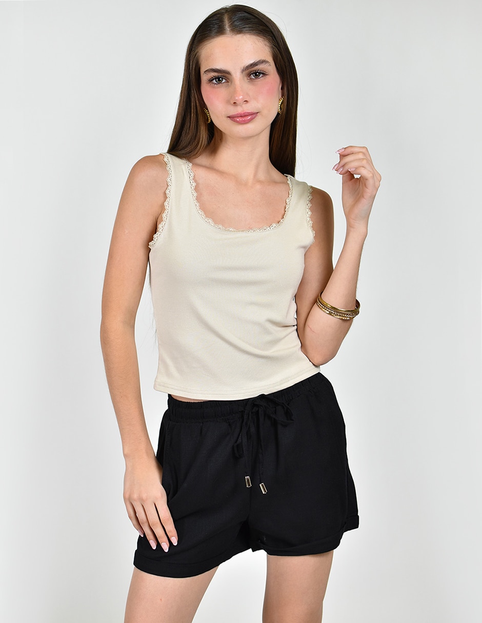 Short de rayón para mujer Short de rayón para mujer