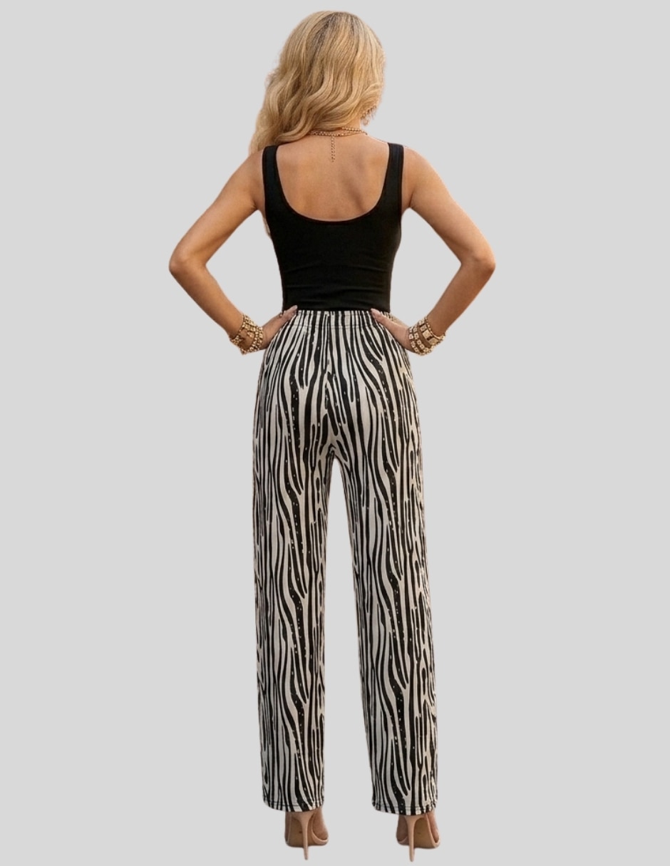 Pantalón regular recto para mujer 7