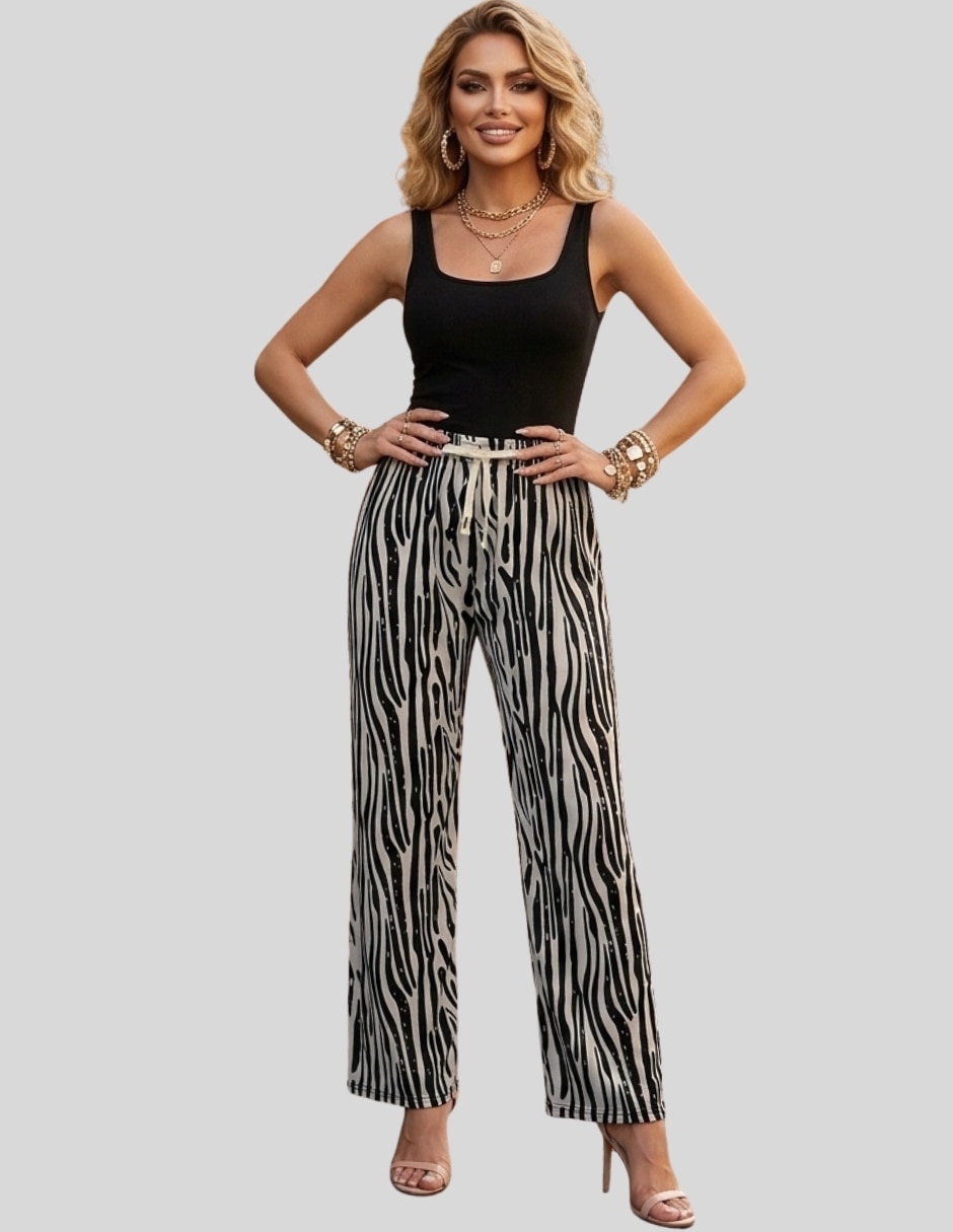 Pantalón regular recto para mujer 5