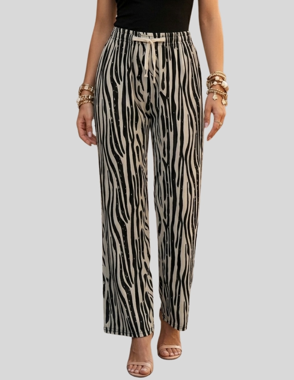Pantalón regular recto para mujer 4