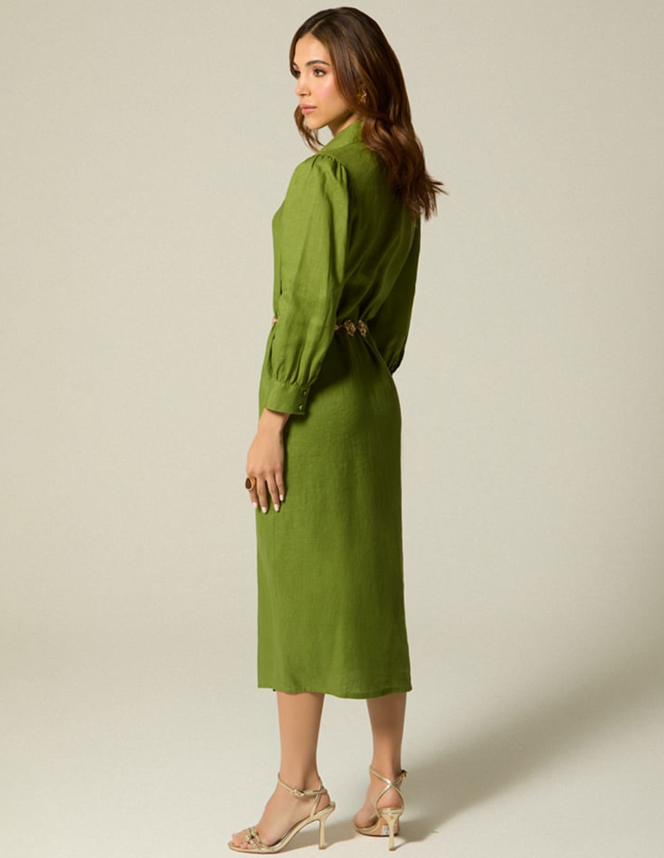 Vestido camisero midi casual studio f para mujer