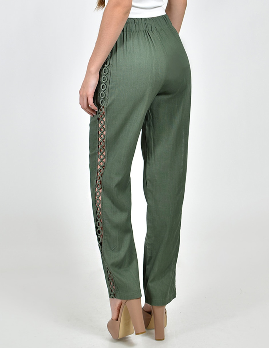 Pantalón regular recto para mujer 5