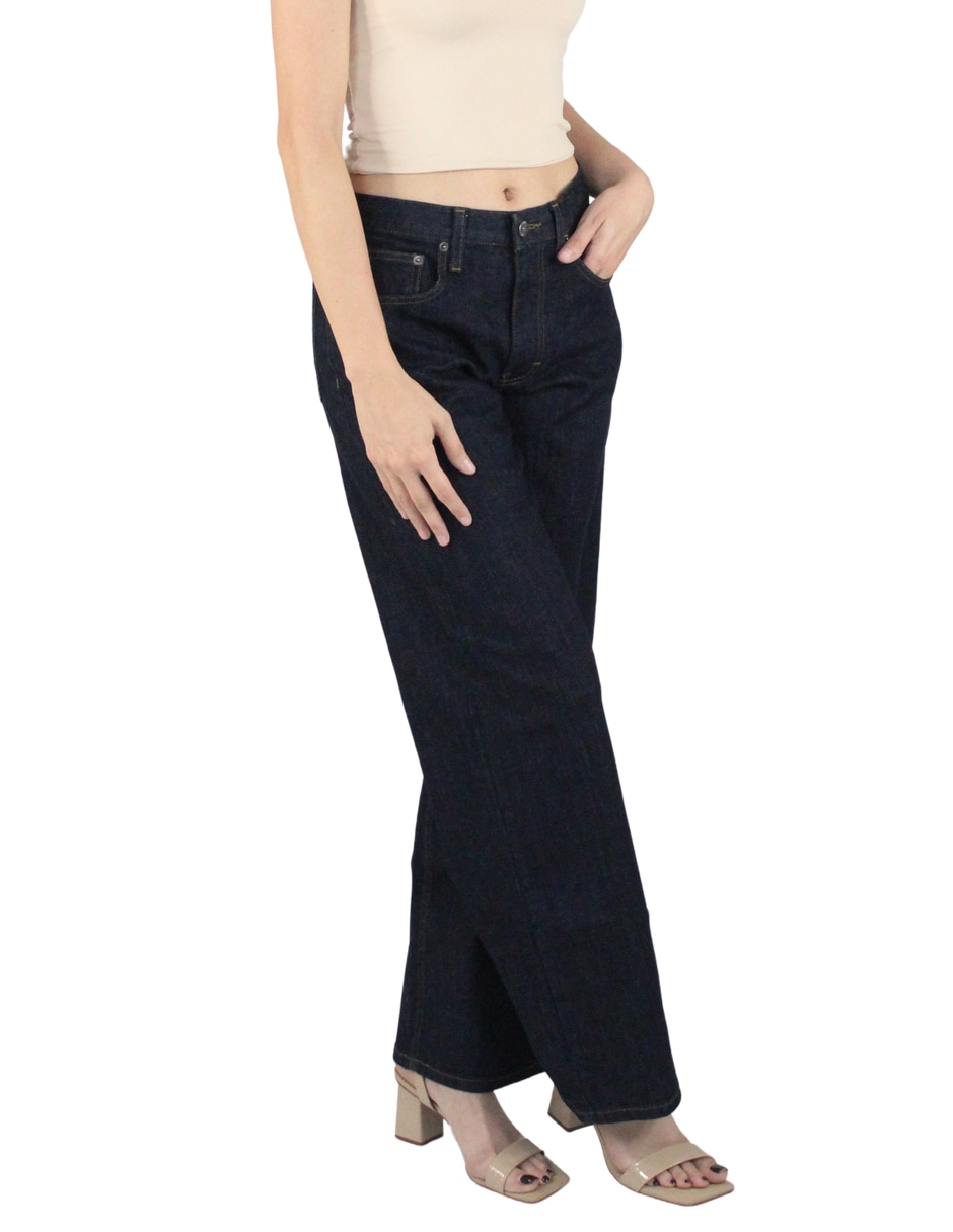 Jeans regular baggy innermotion corte cintura baja para mujer