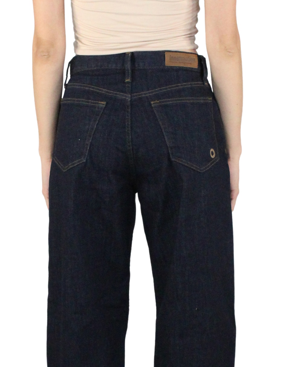 Jeans regular baggy innermotion corte cintura baja para mujer