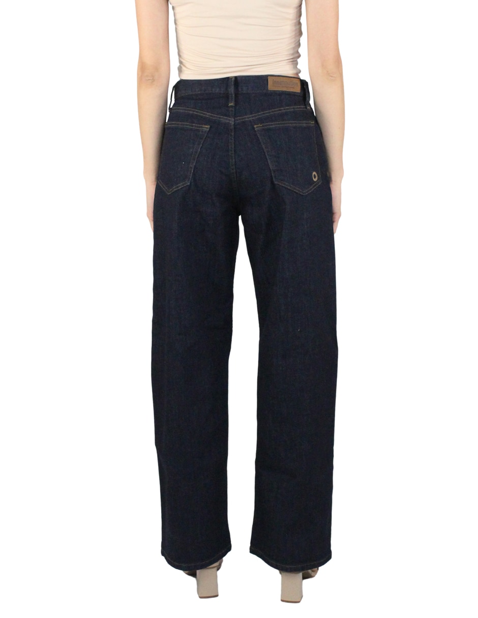 Jeans regular baggy innermotion corte cintura baja para mujer
