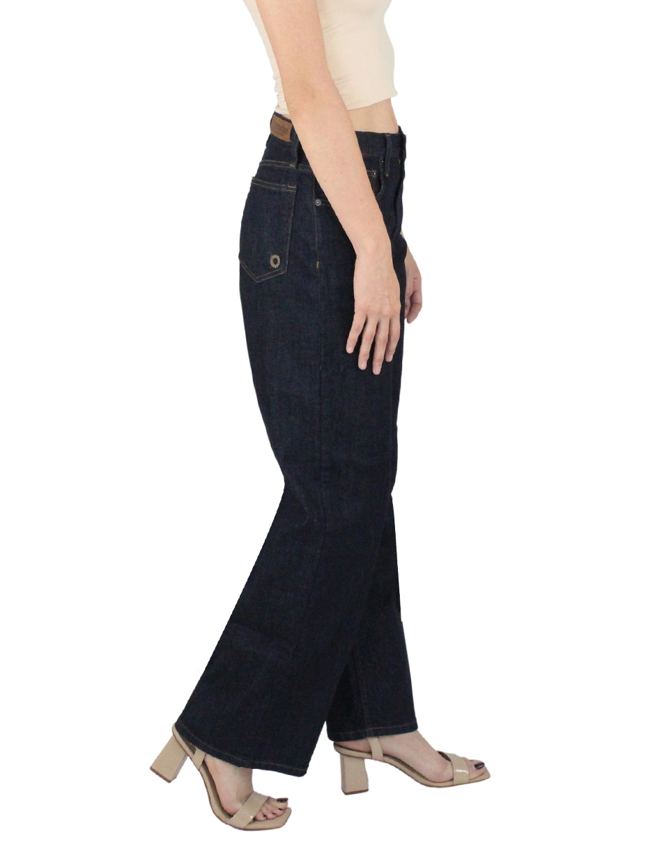 Jeans regular baggy innermotion corte cintura baja para mujer