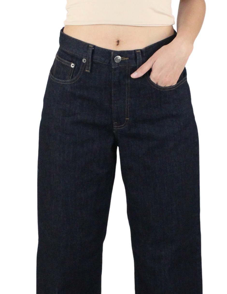 Jeans regular baggy innermotion corte cintura baja para mujer