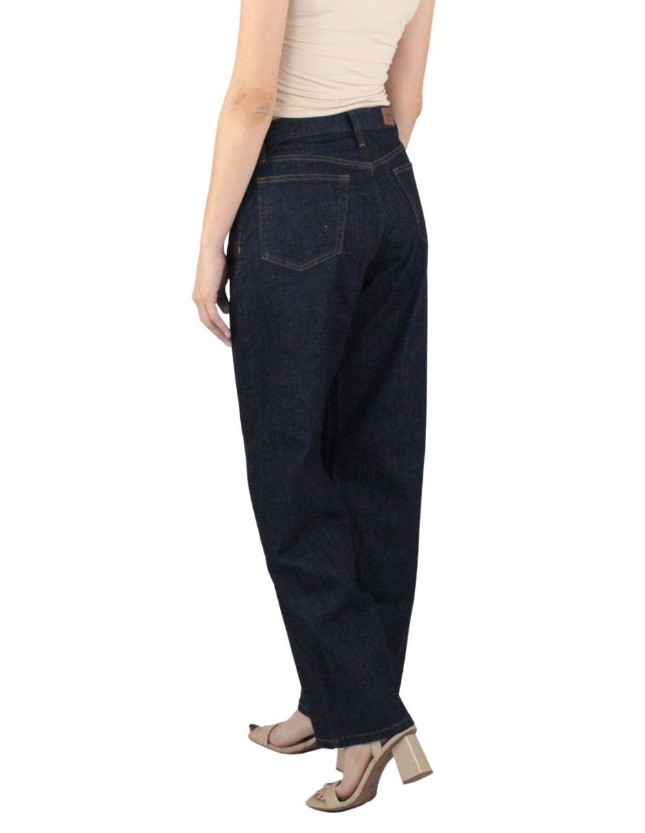 Jeans regular baggy innermotion corte cintura baja para mujer