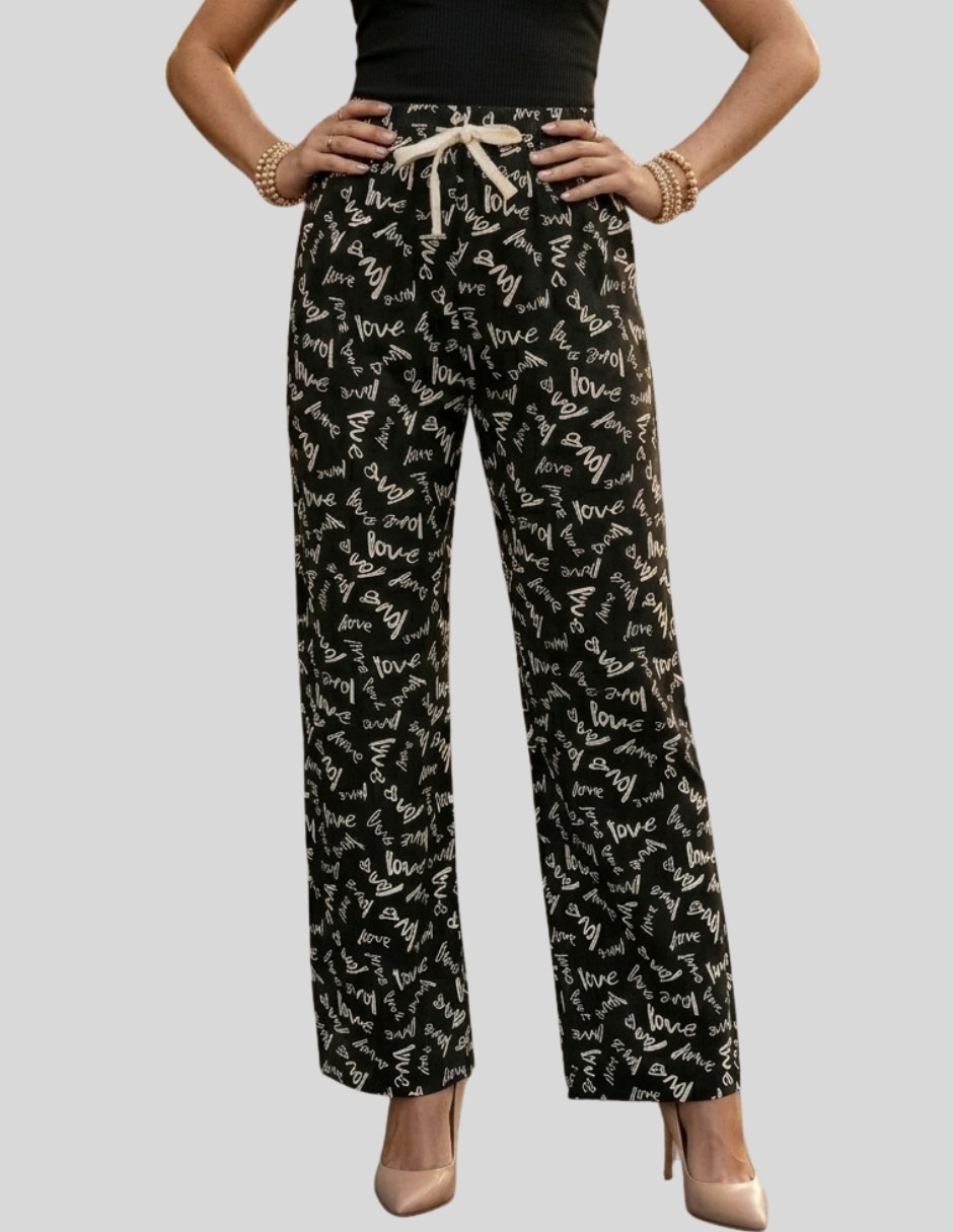 Pantalón regular recto para mujer 6