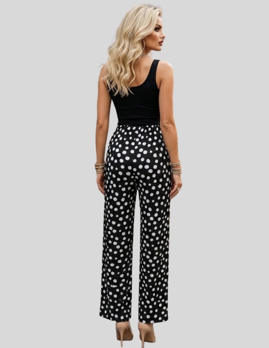 Pantalón regular malabis recto para mujer