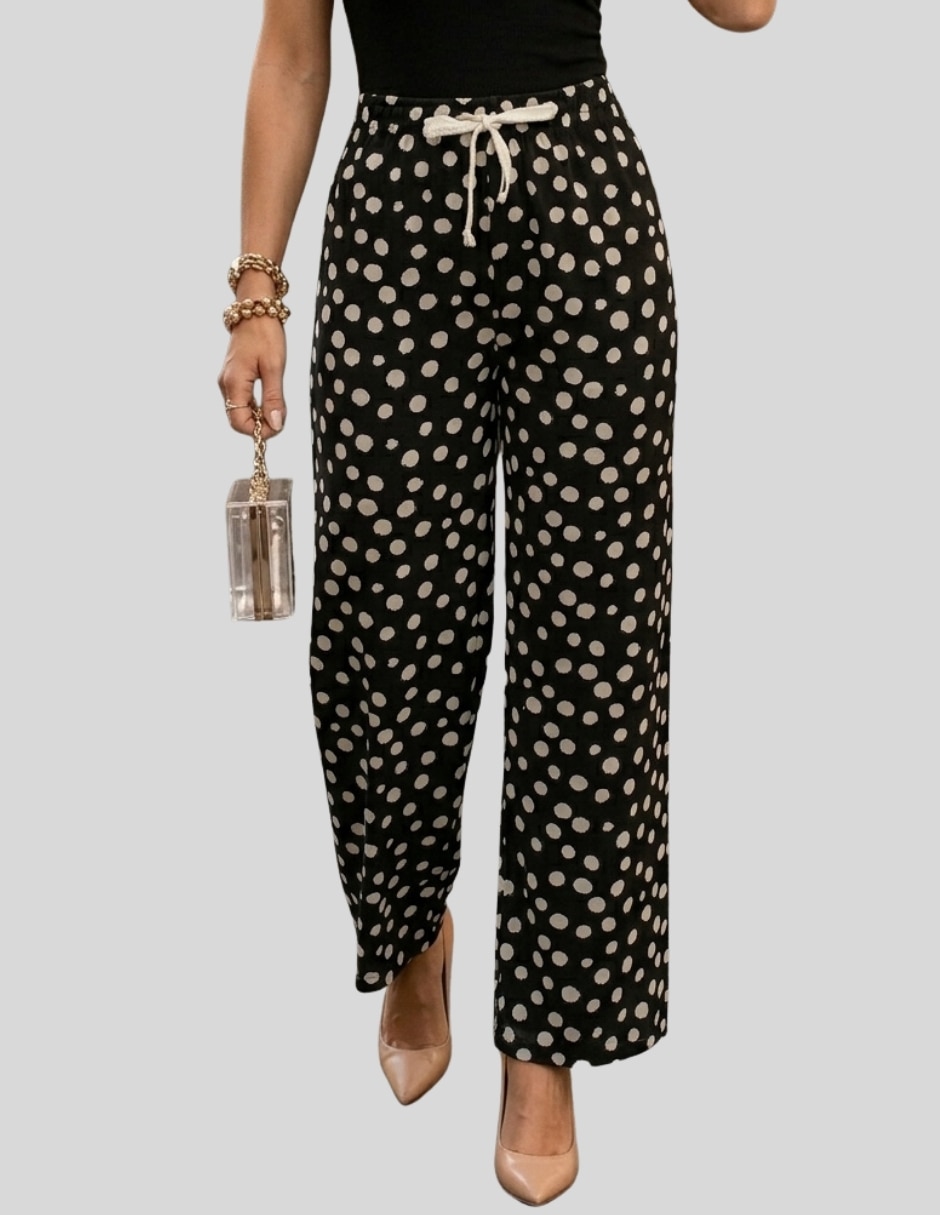 Pantalón regular malabis recto para mujer