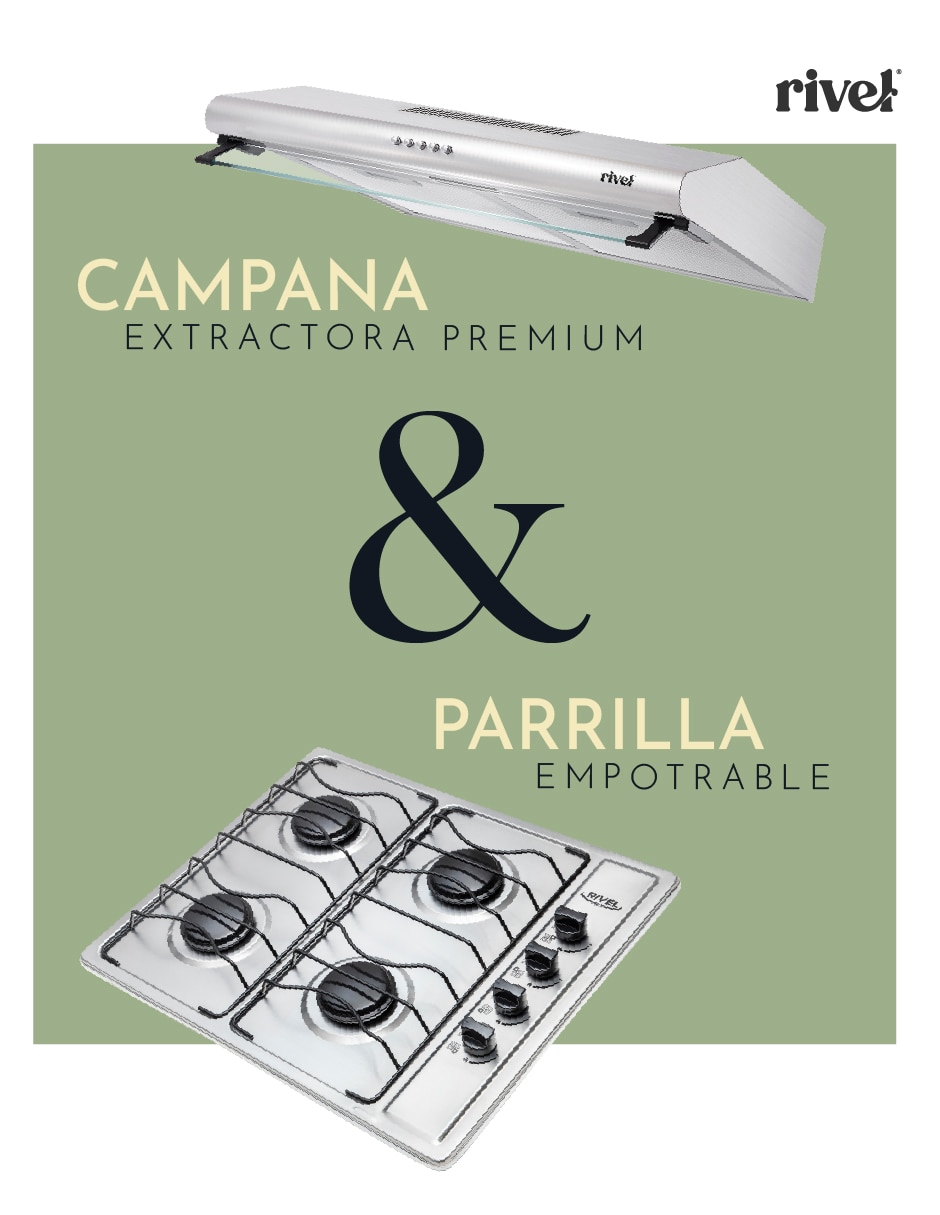 Parrilla de gas combos cmb4qac de acero inoxidable 3