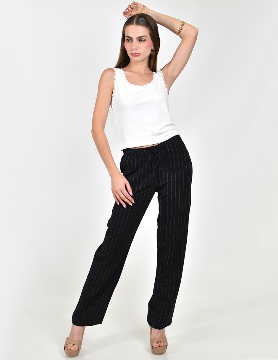 Pantalón regular recto para mujer 3