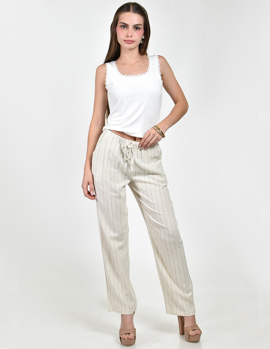 Pantalón regular recto para mujer 3