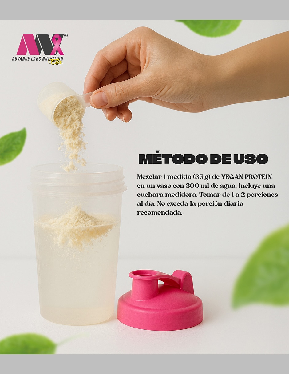 Vegan Protein Advance Labs Nutrition con Proteína de Arroz, Proteína de Chícharo y Probióticos sabor café de 1.362 Kg