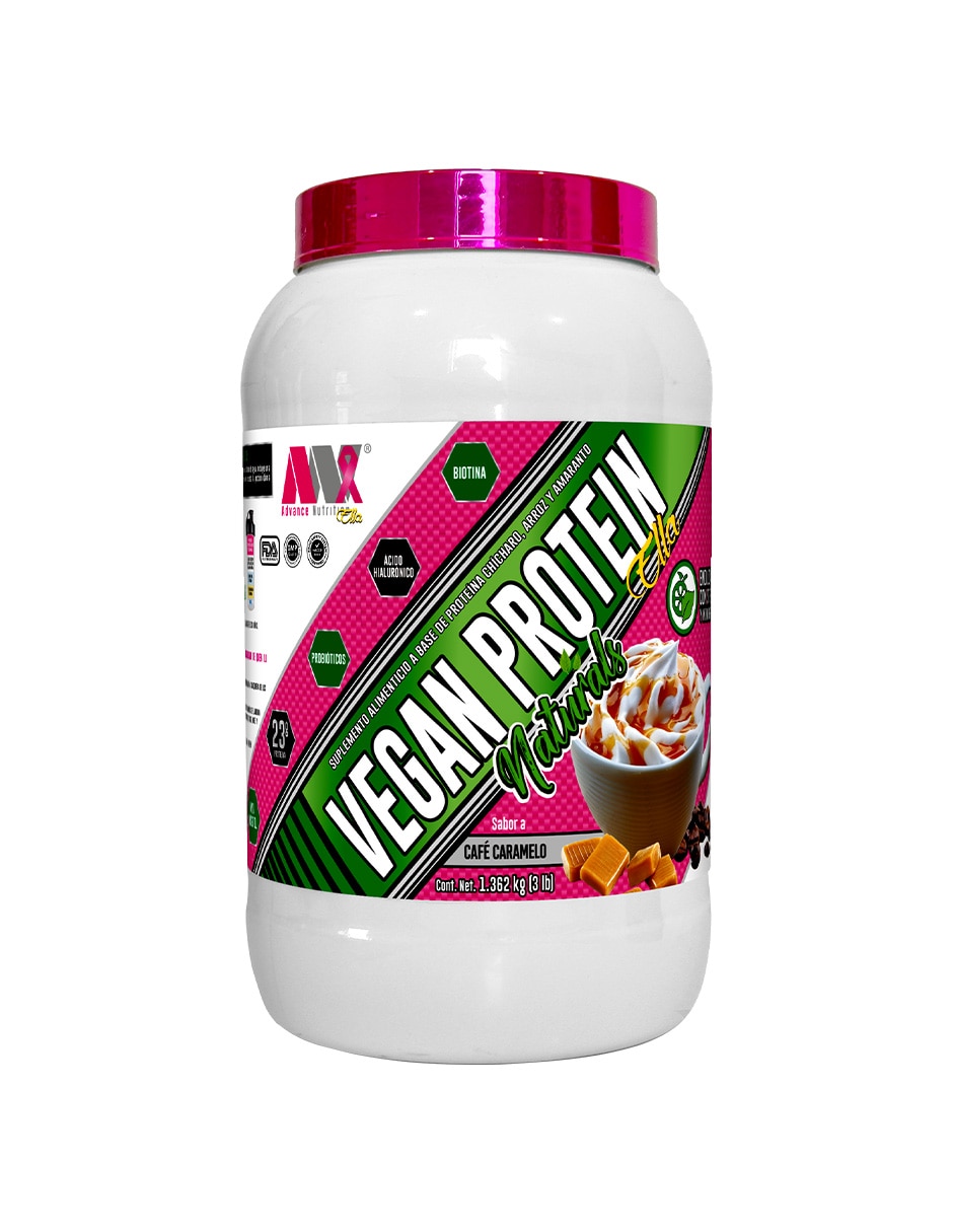 Vegan Protein con Proteína de Arroz, Proteína de Chícharo y Probióticos sabor café de 1.362 Kg Vegan Protein con Proteína de Arroz, Proteína de Chícharo y Probióticos sabor café de 1.362 Kg
