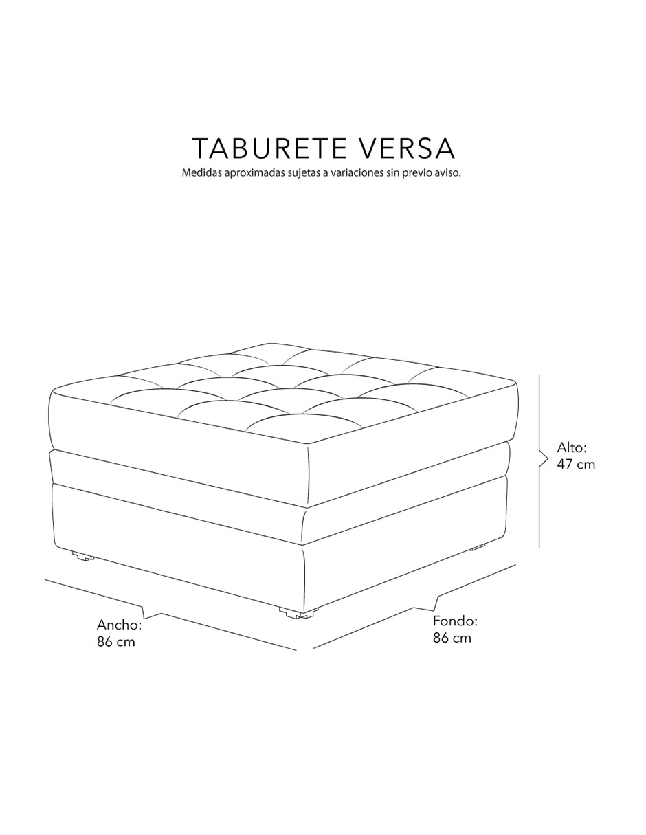 Taburete versa dicasa de tela