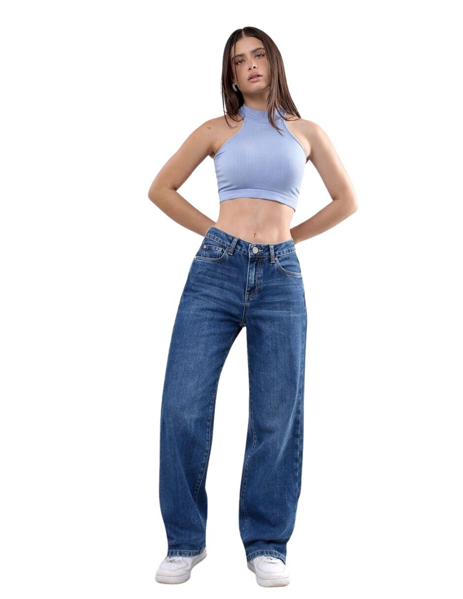 Jeans mom para mujer 2