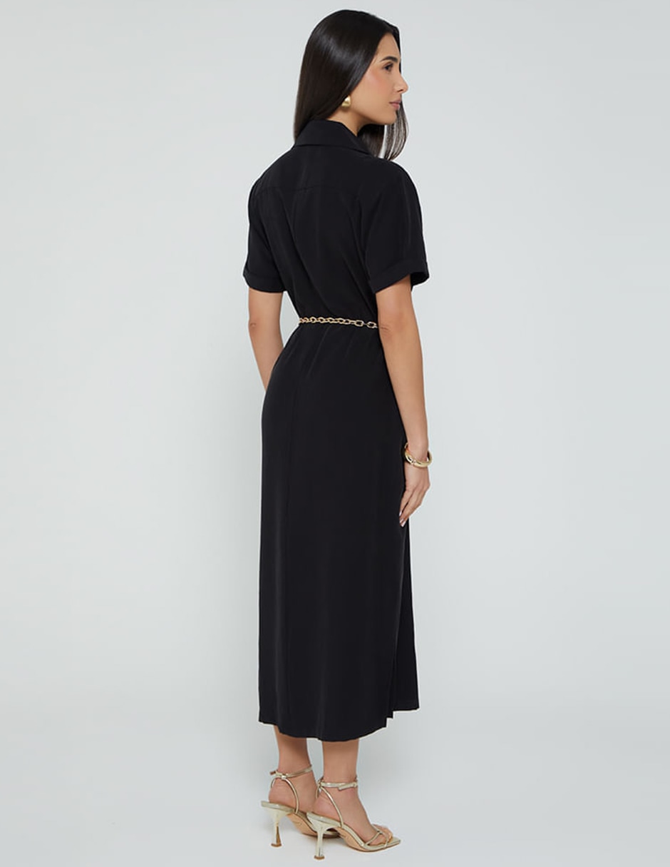 Vestido camisero largo casual studio f para mujer
