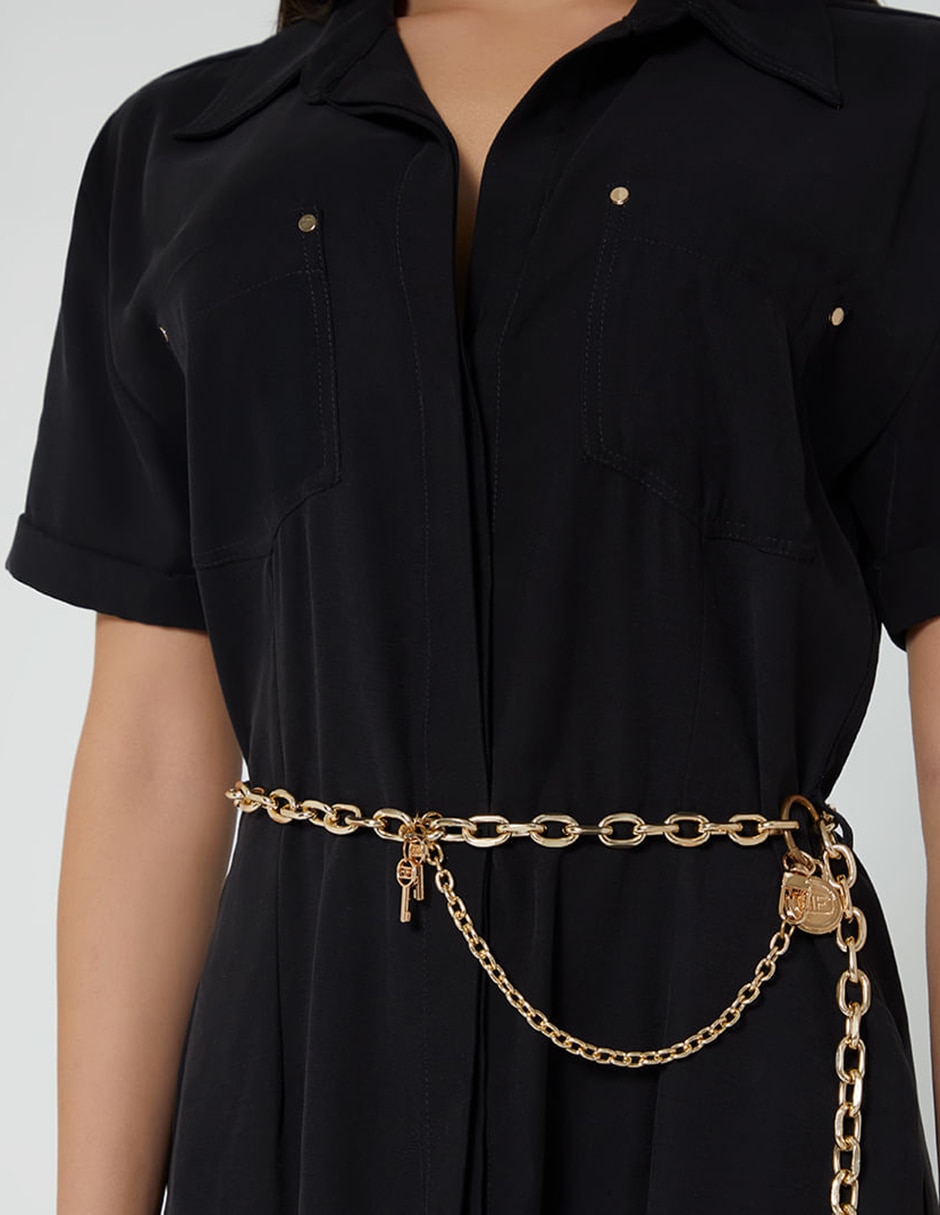 Vestido camisero largo casual studio f para mujer
